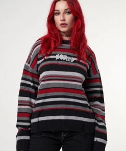 Minga London Boredom Striped Knit Jumper