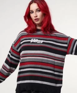Minga London Boredom Striped Knit Jumper