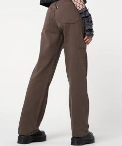 Minga London Clothing Carpenter Jeans In Brown