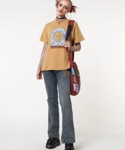 Minga London Celestial Dreams Golden Yellow T-Shirt