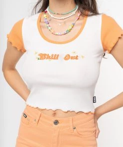 Minga London Chill Out Lettuce Edge Crop Tee