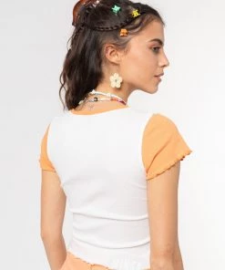 Minga London Chill Out Lettuce Edge Crop Tee