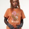 Minga London Clothing Come As You Are Flowers T-shirt