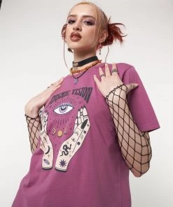 Minga London Cosmic Vision Washed Orchid T-Shirt Most Wanted