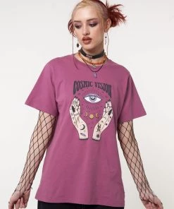 Minga London Cosmic Vision Washed Orchid T-Shirt Most Wanted