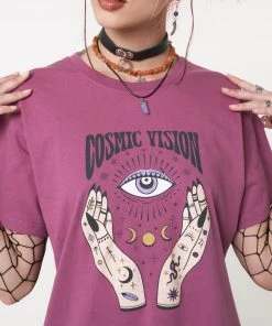 Minga London Cosmic Vision Washed Orchid T-Shirt Most Wanted