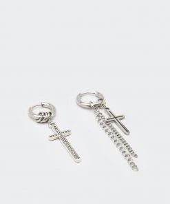 Minga London Cross Your Mind Drop Earrings