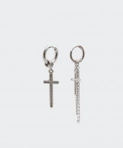Minga London Cross Your Mind Drop Earrings