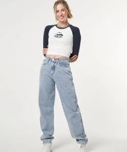 Minga London Denim Dad Jeans In Light Blue