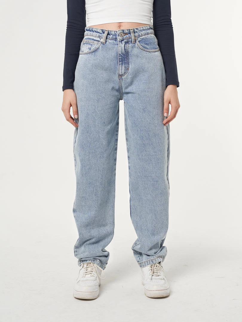 Minga London Denim Dad Jeans In Light Blue