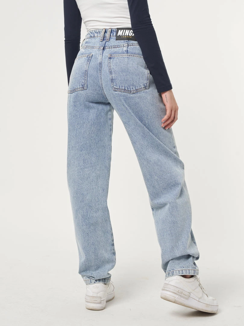 Minga London Denim Dad Jeans In Light Blue