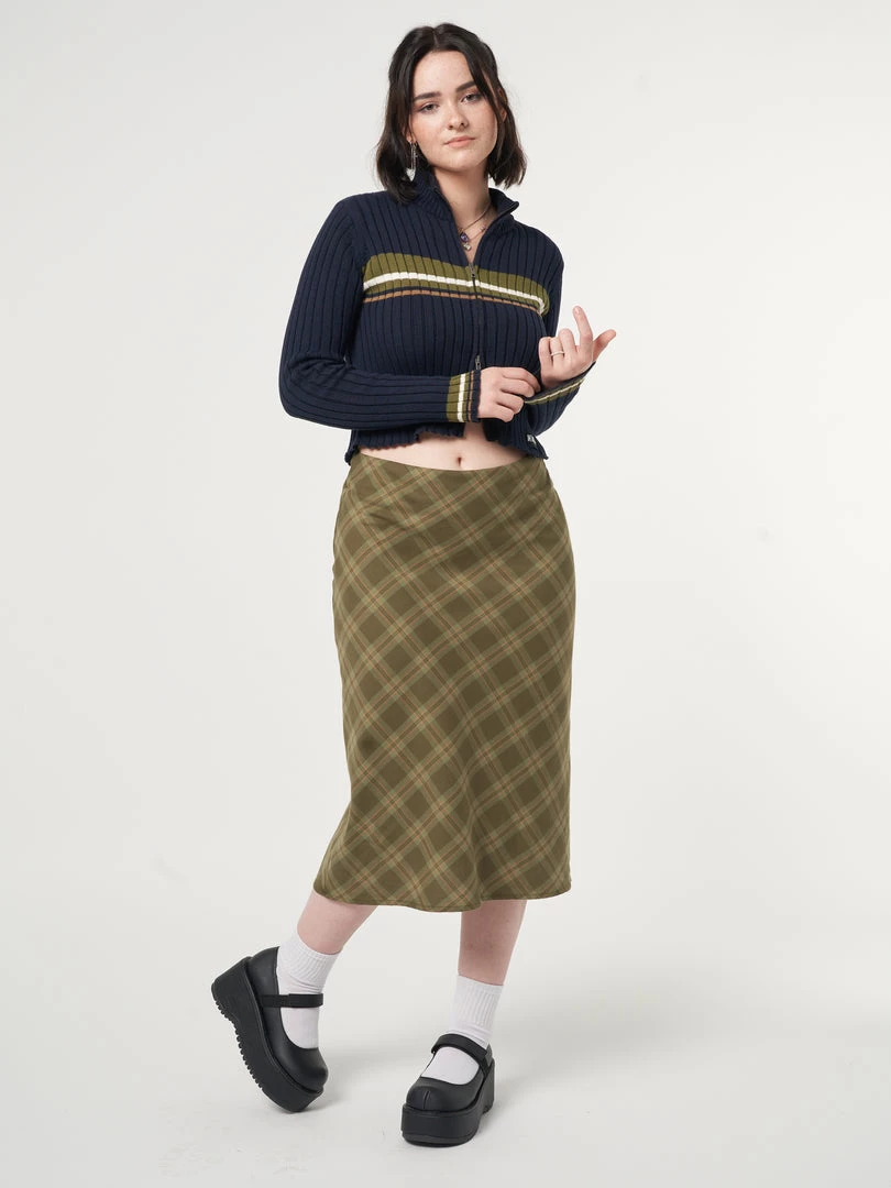 Minga London Dora Plaid Midi Skirt Most Wanted