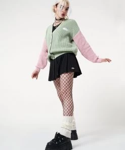 Minga London Dreamy Contrast Knitted Cardigan