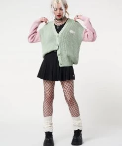 Minga London Dreamy Contrast Knitted Cardigan