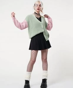 Minga London Dreamy Contrast Knitted Cardigan