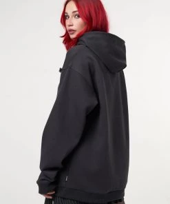 Minga London Clothing Evil Butterfly Black Hoodie