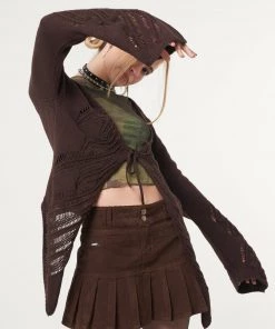 Minga London Clothing Fairy Asymmetric Tie Front Cardigan