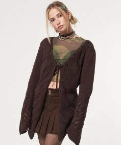 Minga London Clothing Fairy Asymmetric Tie Front Cardigan