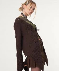 Minga London Clothing Fairy Asymmetric Tie Front Cardigan