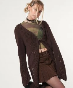 Minga London Clothing Fairy Asymmetric Tie Front Cardigan