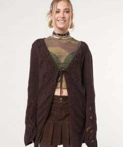 Minga London Clothing Fairy Asymmetric Tie Front Cardigan