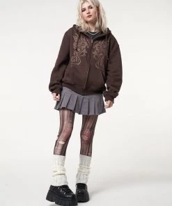 Minga London Most Wanted Fairy Wings Zip Up Hoodie Jacket