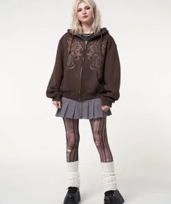 Minga London Most Wanted Fairy Wings Zip Up Hoodie Jacket