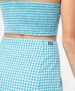 Minga London Flora Gingham Mini Skirt Clothing