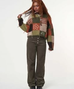 Minga London Free Spirit Patchwork Embroidered Jumper