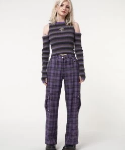 Minga London Harlow Plaid Utility Pants Clothing