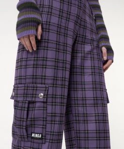 Minga London Harlow Plaid Utility Pants Clothing