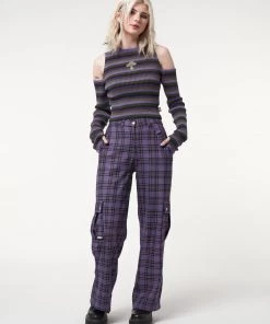 Minga London Harlow Plaid Utility Pants Clothing