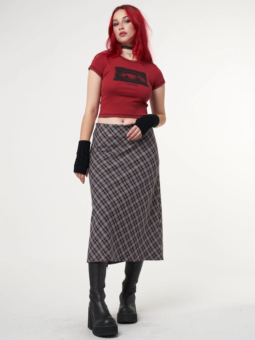 Minga London I See You Eye Graphic Crop Tee