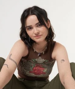 Minga London Imaginarium Diamante Vest Top