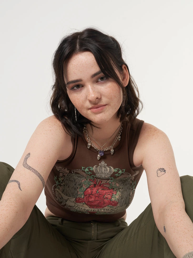 Minga London Imaginarium Diamante Vest Top