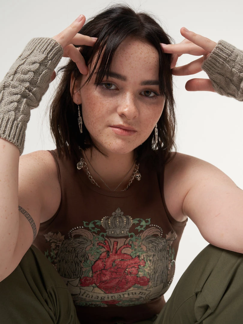 Minga London Imaginarium Diamante Vest Top