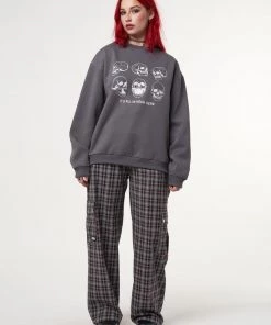 Minga London Its All In Your Head Skull Sweater