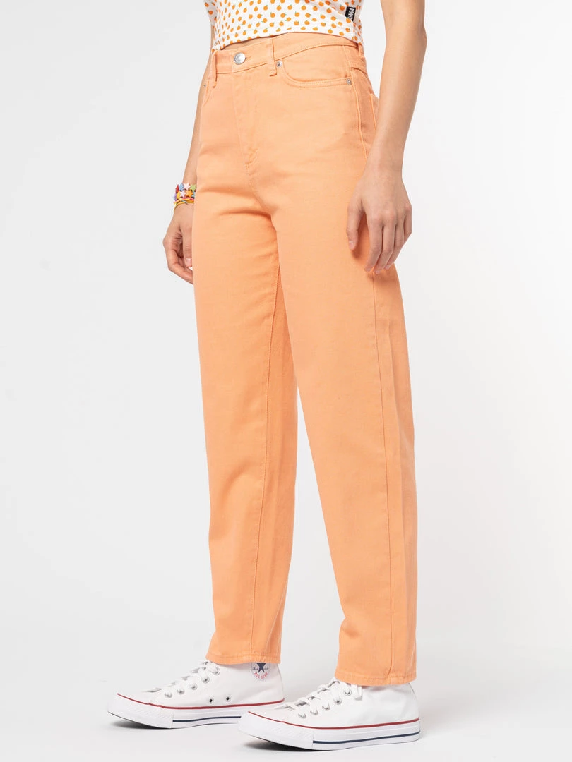 Minga London Juicy Orange Denim Mom Jeans Clothing