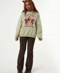 Minga London Keep Growing Mushroom Girl Sweater Clothing