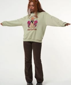 Minga London Keep Growing Mushroom Girl Sweater Clothing