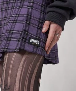 Minga London Clothing Lana Plaid Pleated Mini Skirt