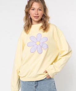 Minga London Clothing Daisy Gingham Yellow Sweater