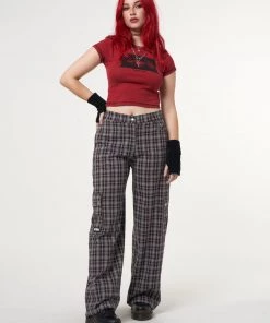 Minga London Margo Plaid Utility Pants Most Wanted
