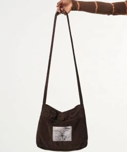 Minga London Most Wanted Melody Crochet Corduroy Crossbody Bag