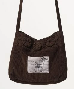 Minga London Most Wanted Melody Crochet Corduroy Crossbody Bag