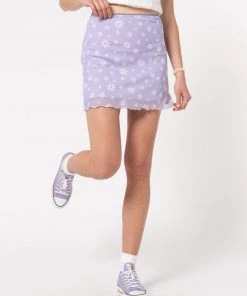 Minga London Clothing Flower Girl Lilac Mini Skirt