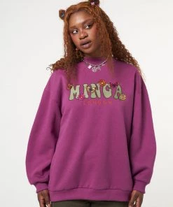 Minga London Minga Flowers & Butterflies High Neck Sweater