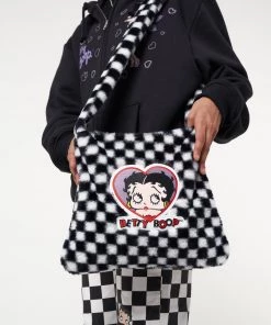 Minga London Minga X Betty Boop Check Fluffy Bag