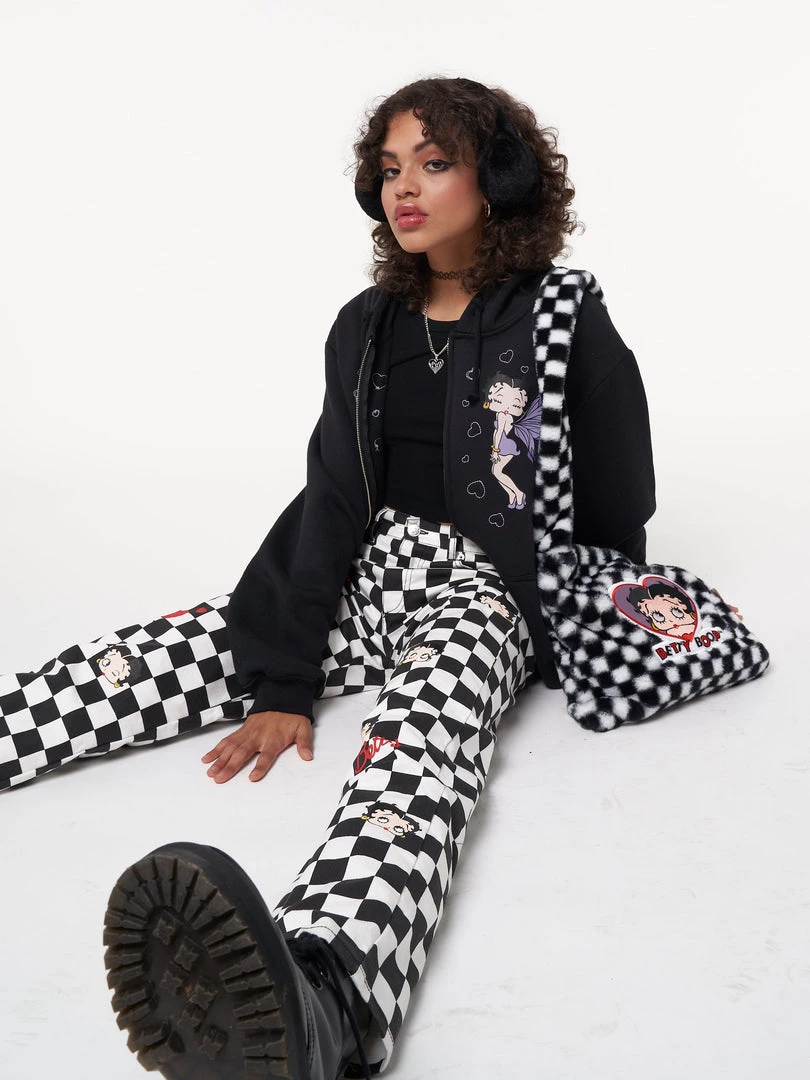 Minga London Clothing Minga X Betty Boop Check Jeans