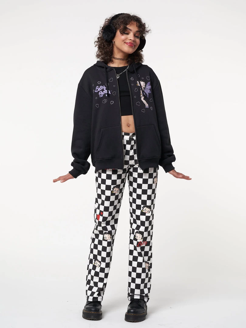 Minga London Clothing Minga X Betty Boop Check Jeans